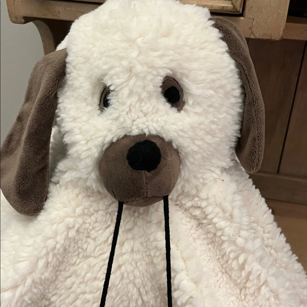 Pottery Barn Doug Gus the Ghost Dog Pillow NWT Halloween Pumpkin